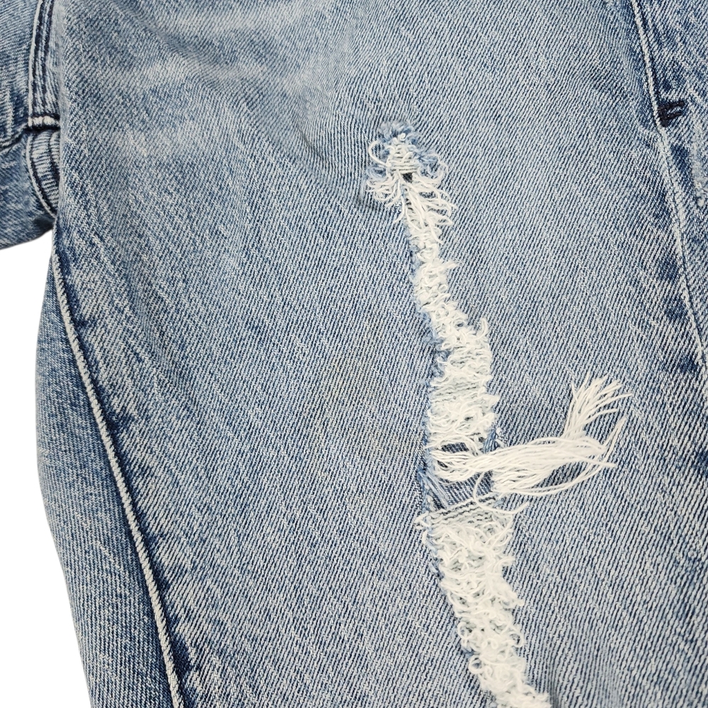 FRAME Le Garcon Beldon Rips Distressed  Cropped Slim Boyfriend Jeans Size 26x30 - Picture 8 of 15